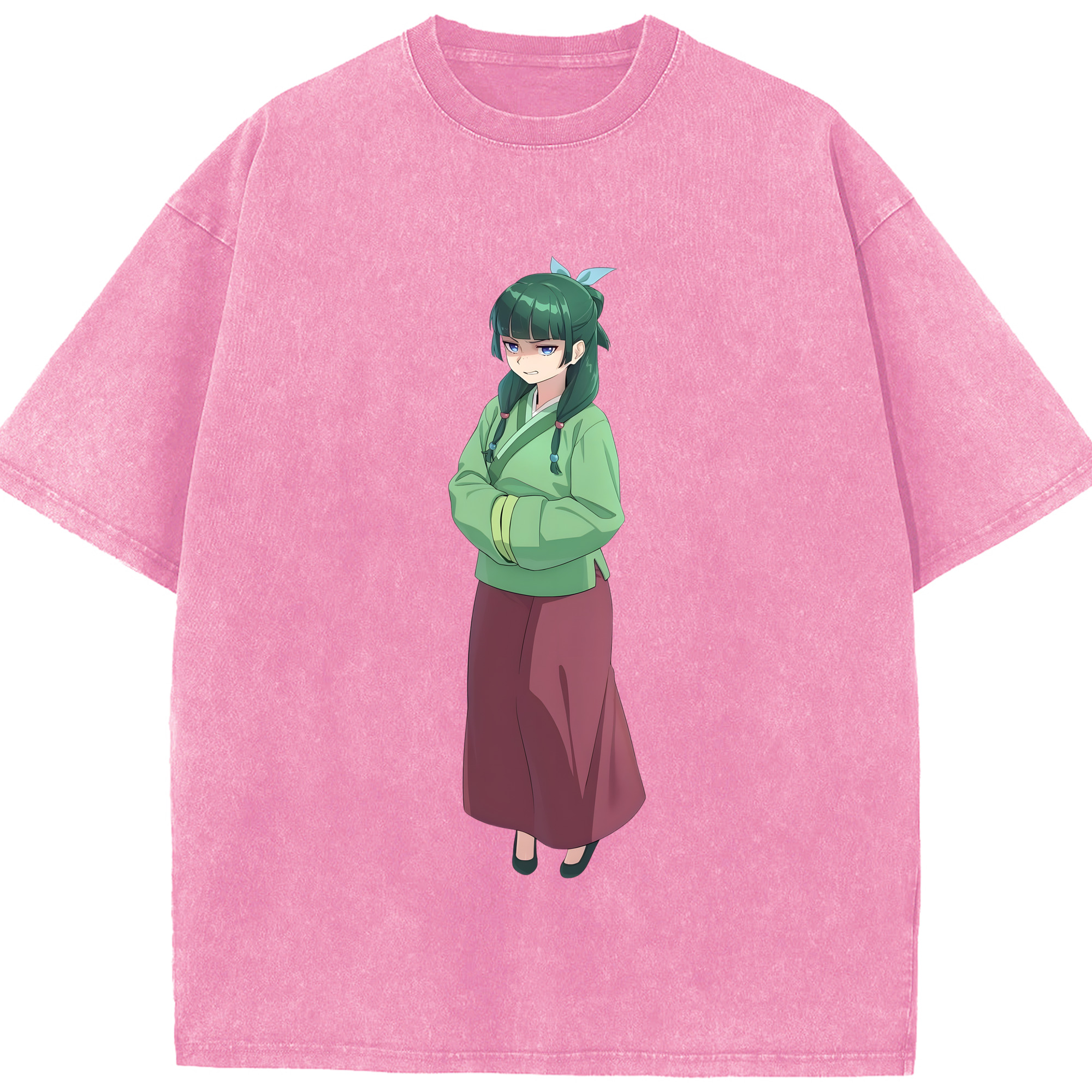 （画像用） 薬屋のひとりごと The Apothecary Diaries 綿100% ヴィンテージ風 半袖Tシャツ（フロントプリント）